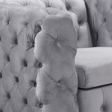 Black Eddard Velvet Armchair